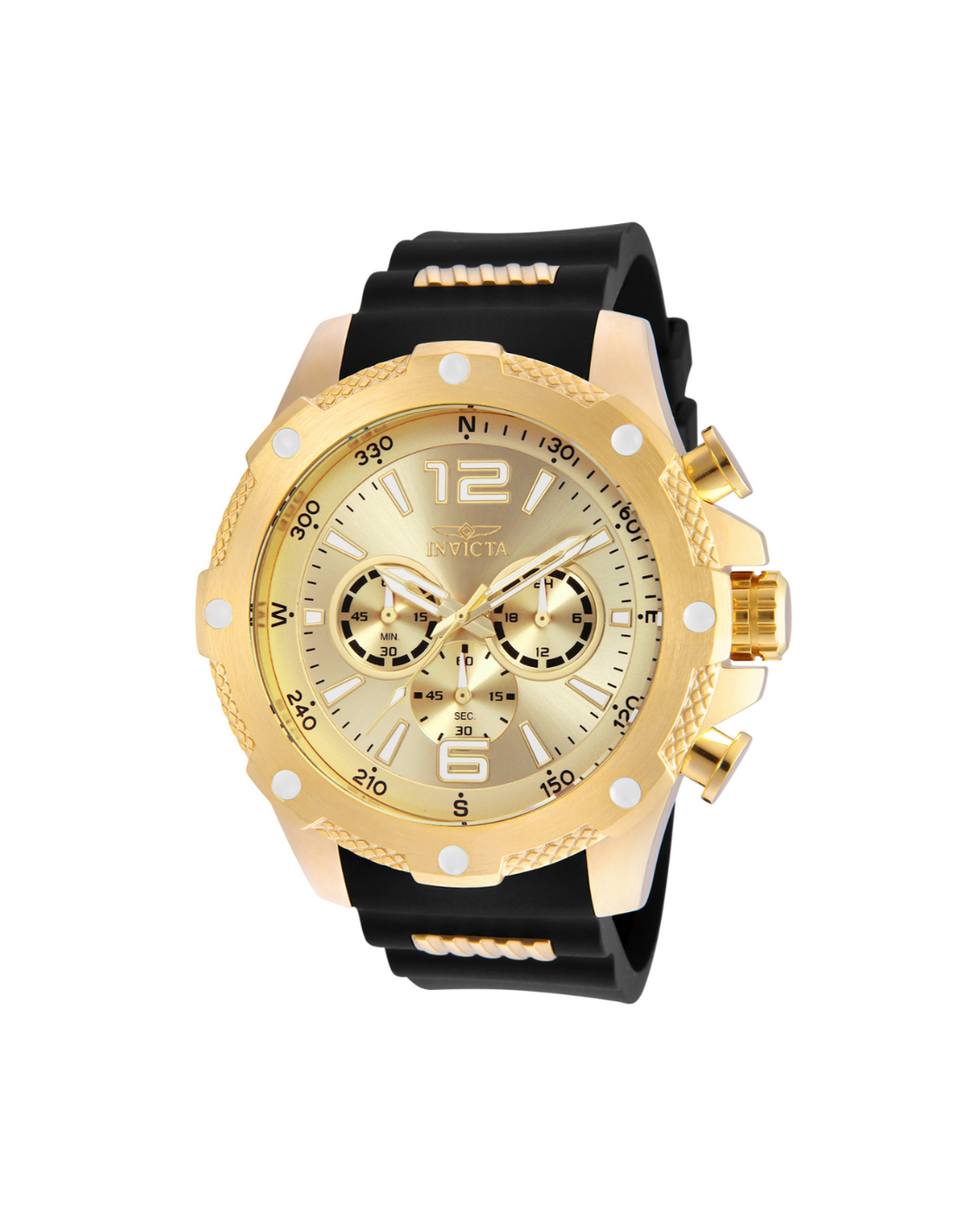 Reloj Invicta I-Force Axis para hombre - 50 mm, dorado y negro (19660)